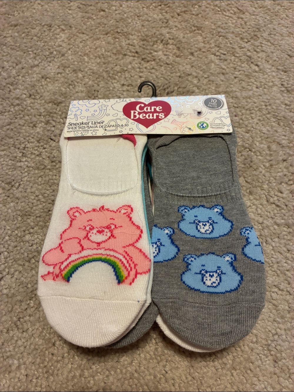 Care Bears 10 pack Sneaker Liner Socks